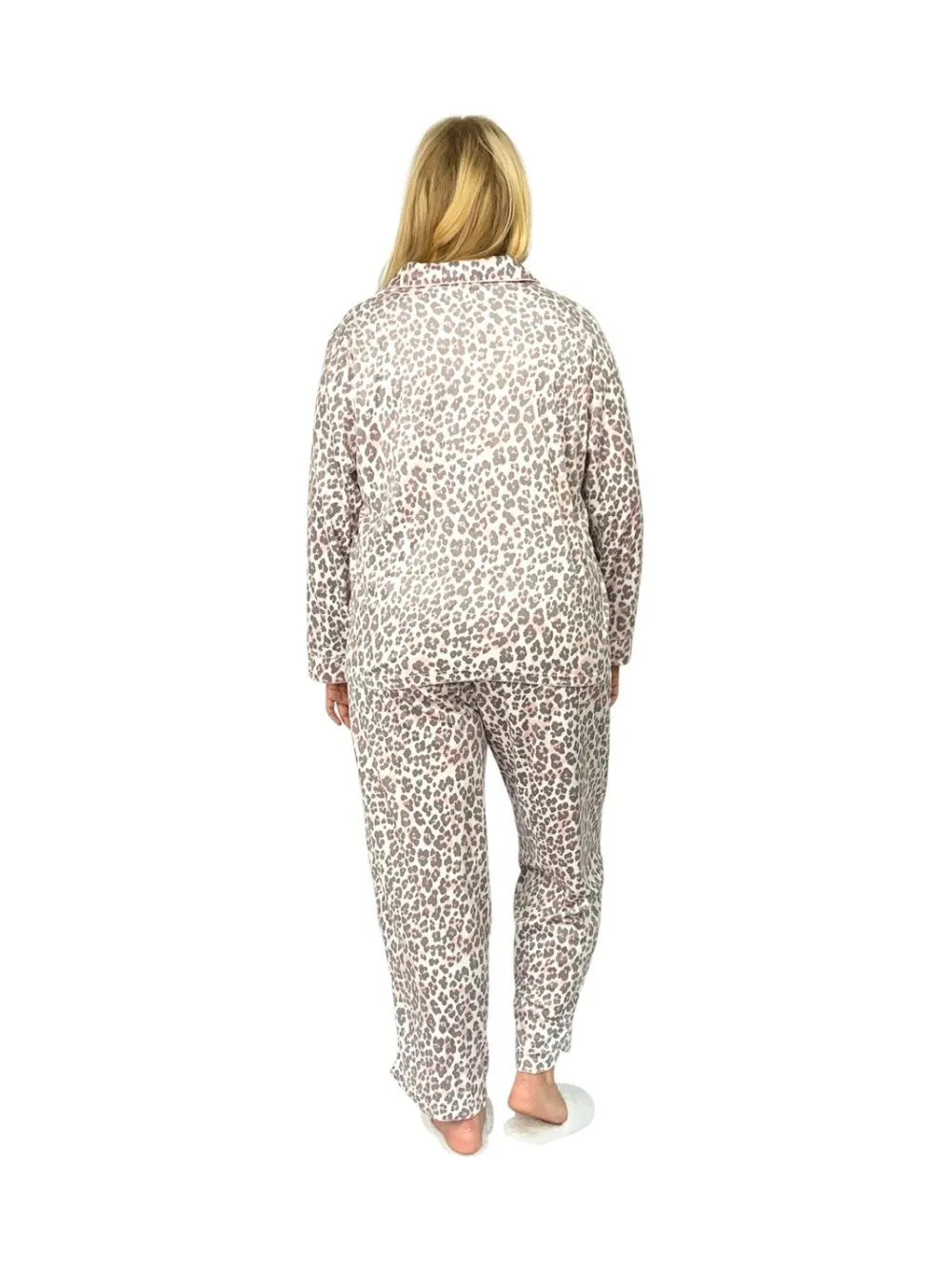 La Cera™ Conjunto De Pijama De Polar Minky Transparente De Talla Grande La Cera
