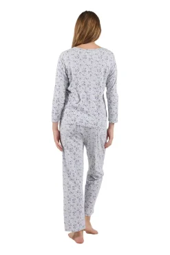 La Cera™ Conjunto De Pijama De Punto Floral La Cera