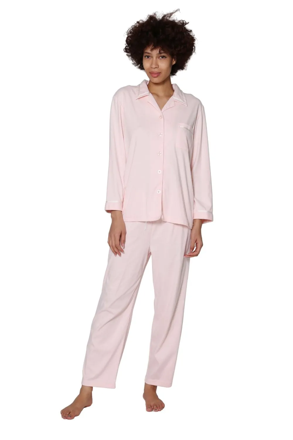 La Cera™ Conjunto De Pijama De Talla Grande Y Manga Larga