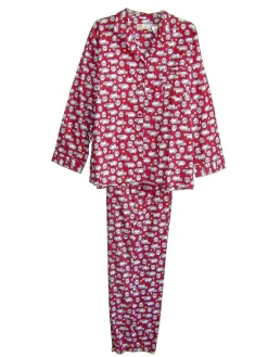 La Cera™ Conjunto De Pijama De Talla Grande Con Estampado De Ovejas De Franela