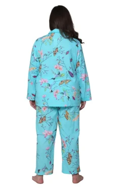 La Cera™ Conjunto De Pijama Floral De Manga Larga De Talla Grande La Cera