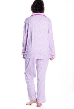 La Cera™ Conjunto De Pijama Floral De Manga Larga