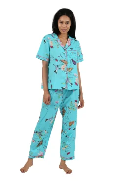 La Cera™ Conjunto De Pijama Floral De Manga Corta La Cera