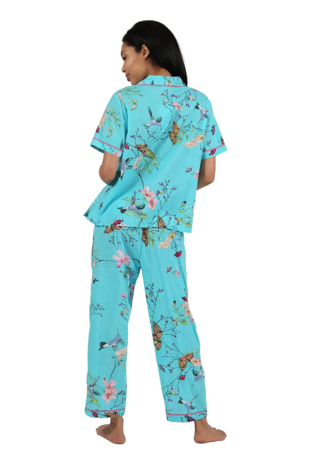 La Cera™ Conjunto De Pijama Floral De Manga Corta La Cera