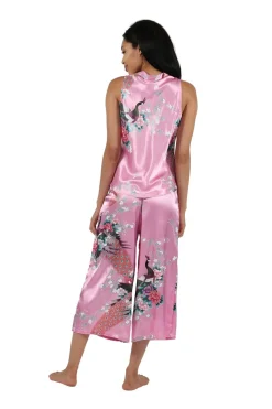 La Cera™ Conjunto De Salon Floral De Saten