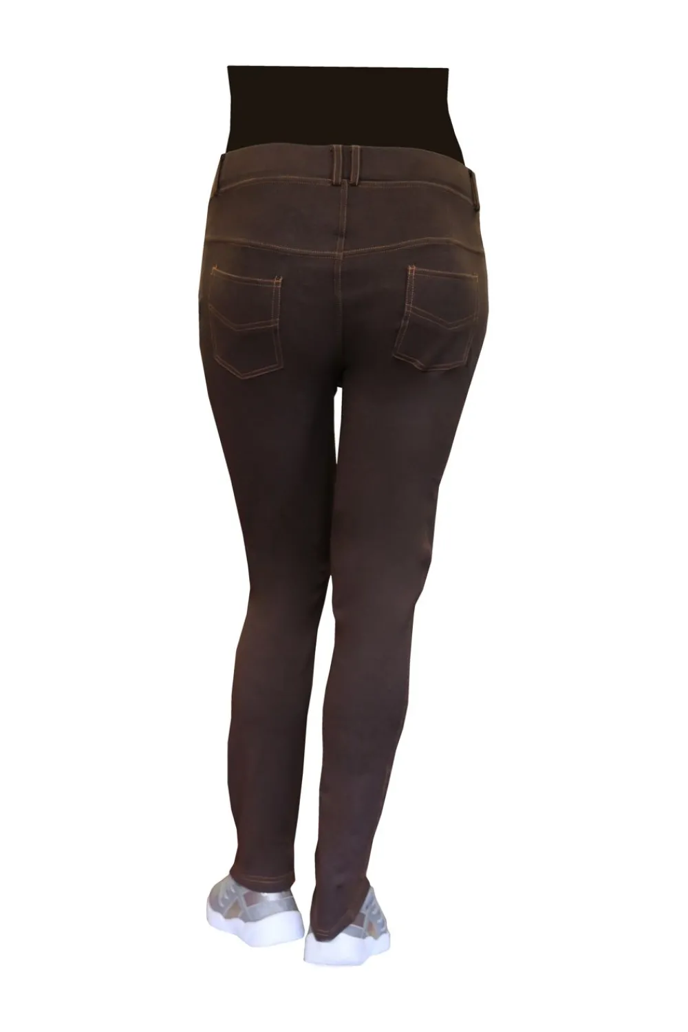 La Cera™ Jegging De Punto Elastico De Talla Grande La Cera