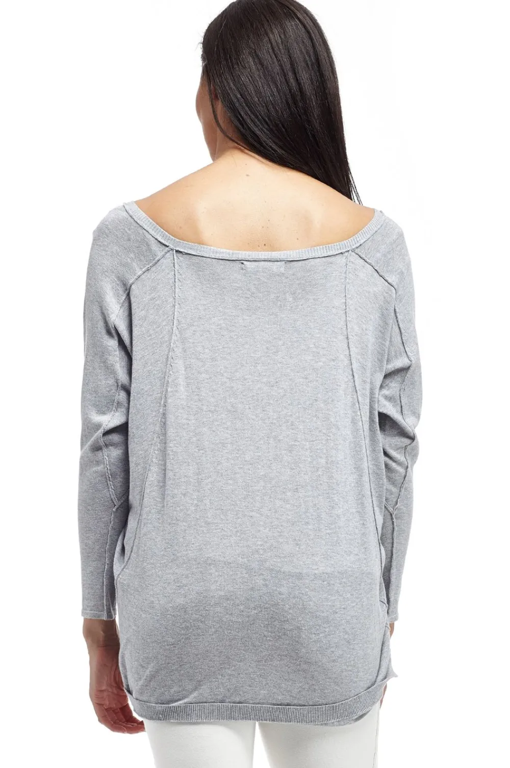La Cera™ Jersey La Cera Con Escote En V Y Manga Dolman - Tallas Grandes