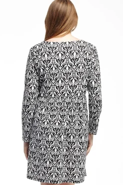 La Cera™ La Cera Baroque Print Pullover Tunic Top