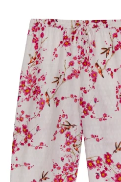 La Cera™ La Cera Conjunto De Pijama De Algodon Con Manga 3/4 Cherry Blossom