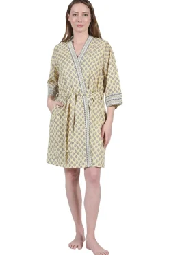 La Cera™ La Cera Kimono Corto 100% Algodon