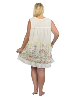La Cera™ La Cera Plus Sunflower Garden Cotton Chemise