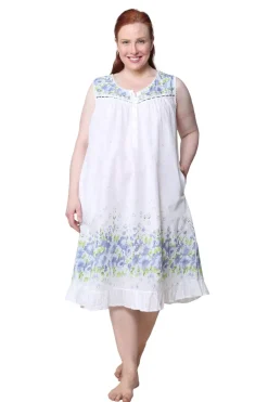 La Cera™ La Cera Primrose Border Plus Size Print Gown