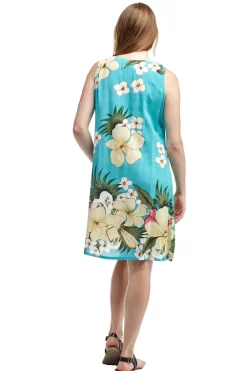 La Cera™ La Cera Vestido Corto Floral Sin Mangas Con Cuello En V