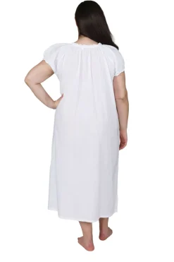 La Cera™ La Cera Vestido De Talla Grande Con Escote Campesino Y Mangas Abullona