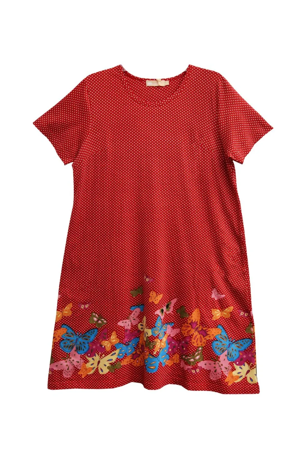 La Cera™ La Cera Vestido De Talla Grande De Manga Corta Con Estampado Floral De