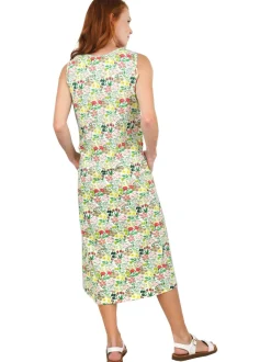 La Cera™ La Cera Vestido Evase De Punto De Algodon Estampado Sin Mangas