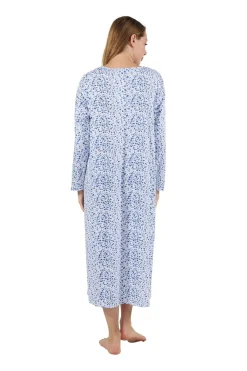 La Cera™ Minivestido De Punto De Algodon Floral 100% Algodon