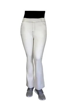 La Cera™ Pantalon Con Corte De Bota De Punto Elastico De Talla Grande La Cera