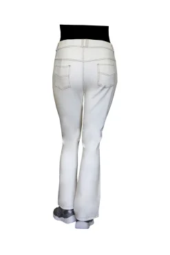 La Cera™ Pantalon Con Corte De Bota De Punto Elastico De Talla Grande La Cera