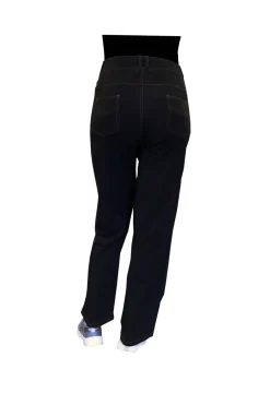 La Cera™ Pantalon Con Corte De Bota De Punto Elastico De Talla Grande La Cera