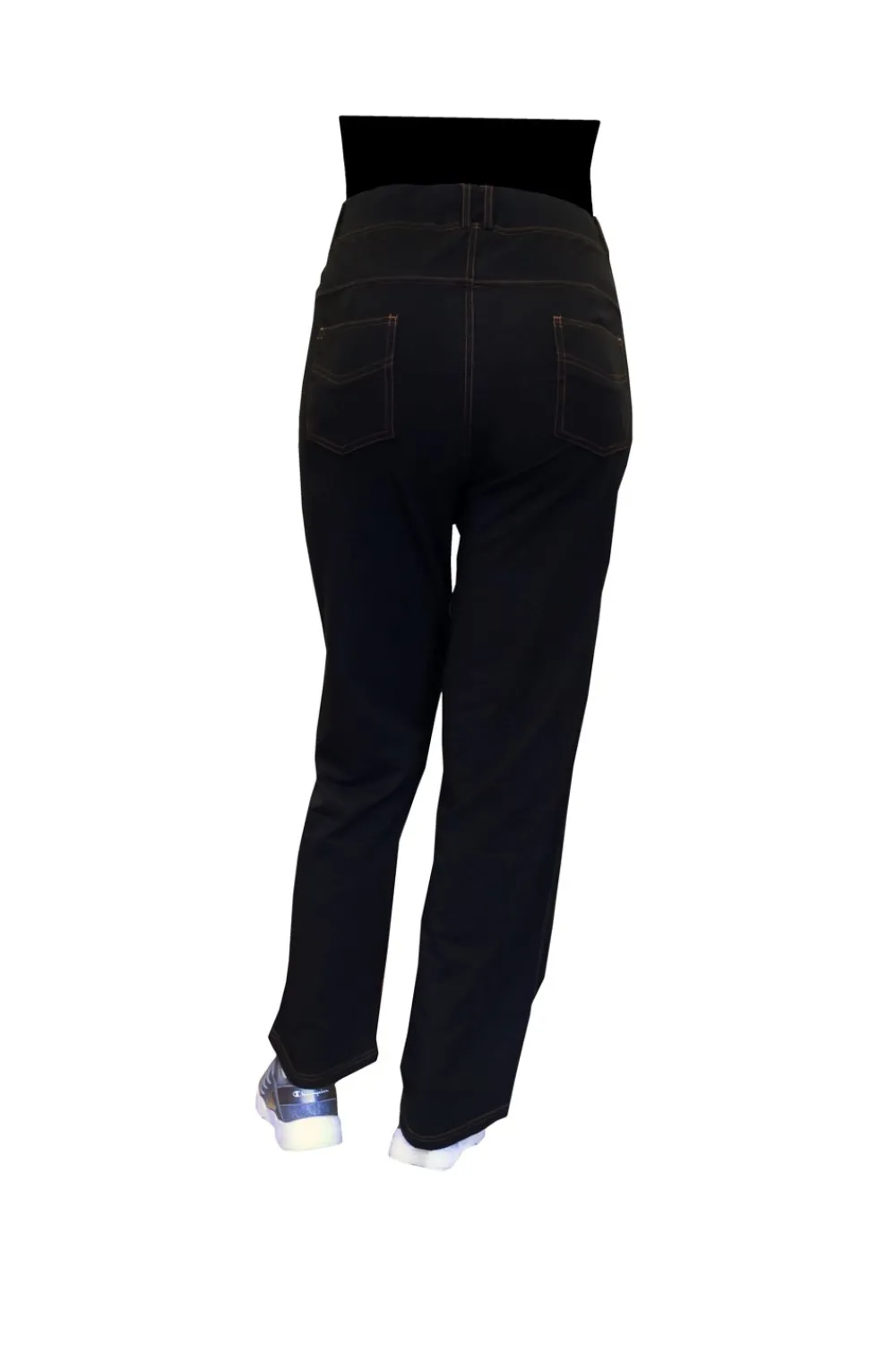 La Cera™ Pantalon Con Corte De Bota De Punto Elastico De Talla Grande La Cera