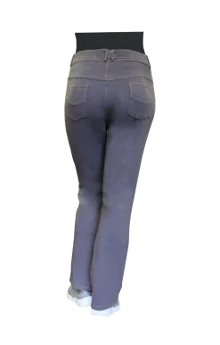 La Cera™ Pantalon Con Corte De Bota De Punto Elastico De Talla Grande La Cera