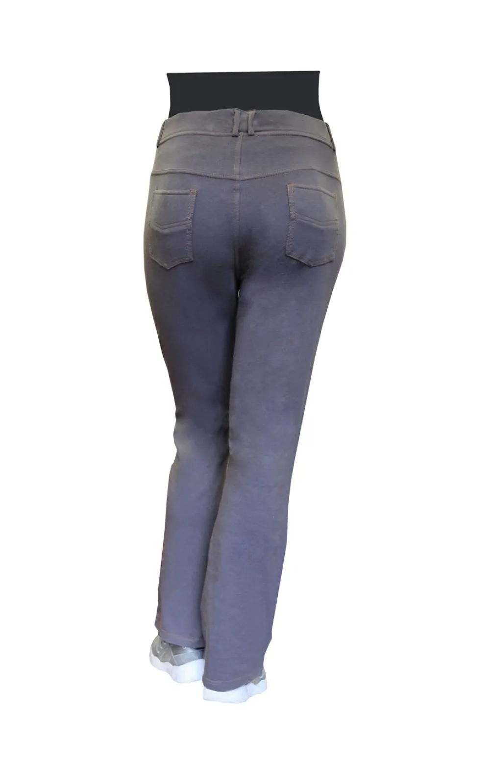 La Cera™ Pantalon Con Corte De Bota De Punto Elastico De Talla Grande La Cera