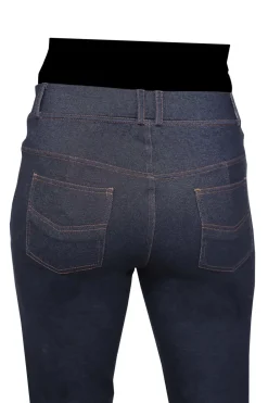 La Cera™ Pantalon Con Corte Tipo Bota De Punto Elastico La Cera