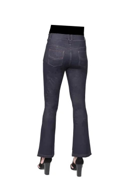 La Cera™ Pantalon Con Corte Tipo Bota De Punto Elastico La Cera