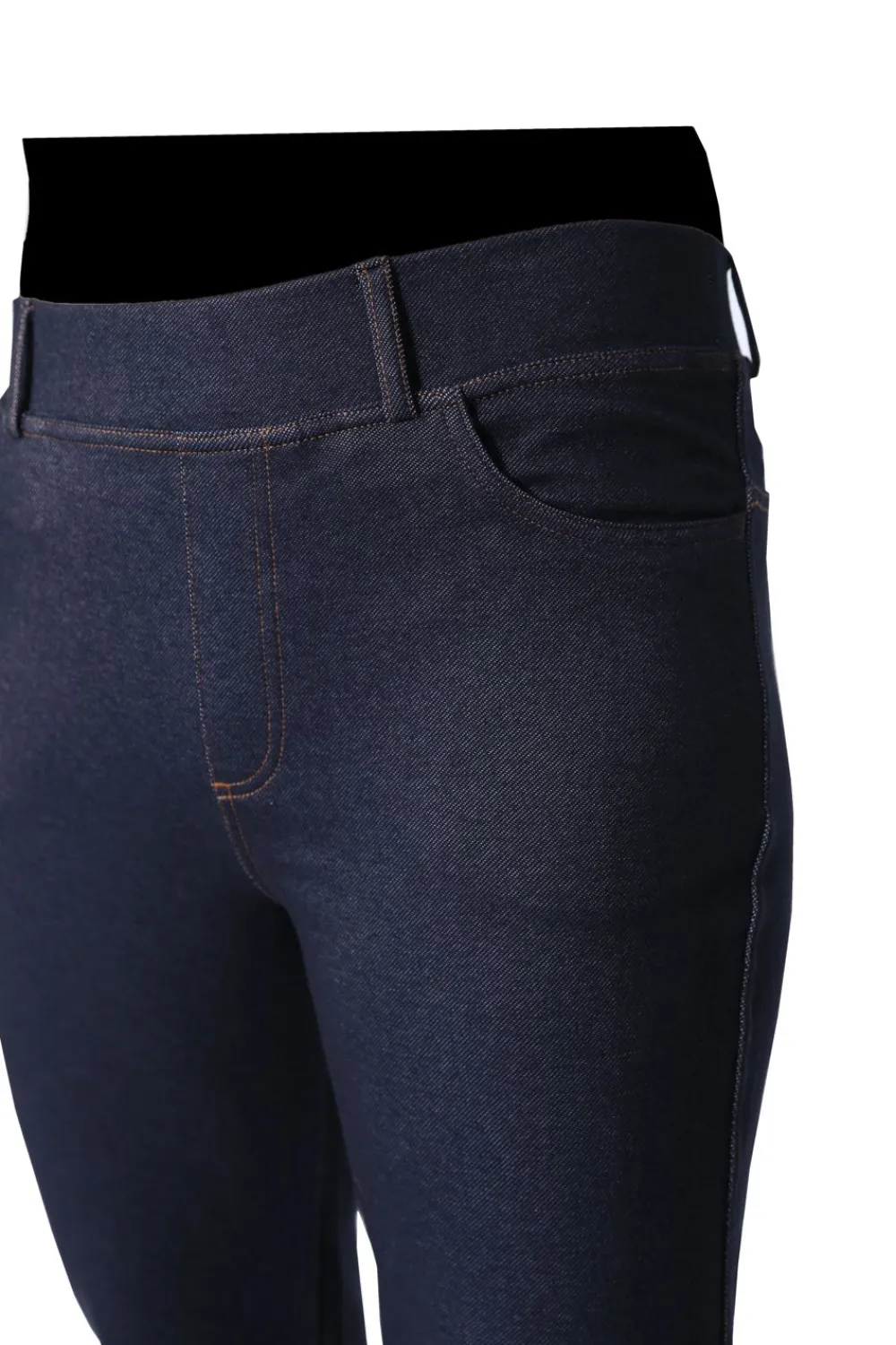 La Cera™ Pantalon Con Corte Tipo Bota De Punto Elastico La Cera