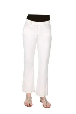 La Cera™ Pantalon Con Corte Tipo Bota De Punto Elastico La Cera
