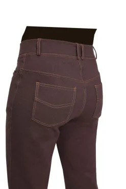 La Cera™ Pantalon Con Corte Tipo Bota De Punto Elastico La Cera