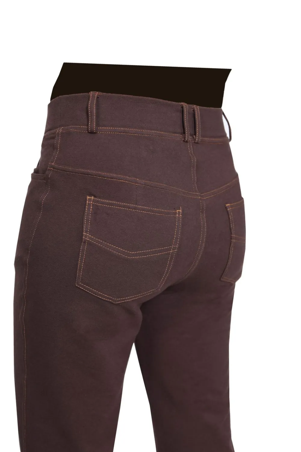 La Cera™ Pantalon Con Corte Tipo Bota De Punto Elastico La Cera