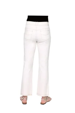 La Cera™ Pantalon Con Corte Tipo Bota De Punto Elastico La Cera