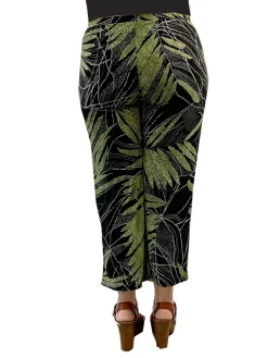 La Cera™ Pantalon Corto Con Estampado De Palmeras La Cera Savannah De Talla Gra