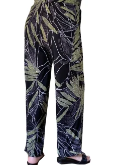La Cera™ Pantalon Corto Con Estampado De Palmeras Savannah De La Cera