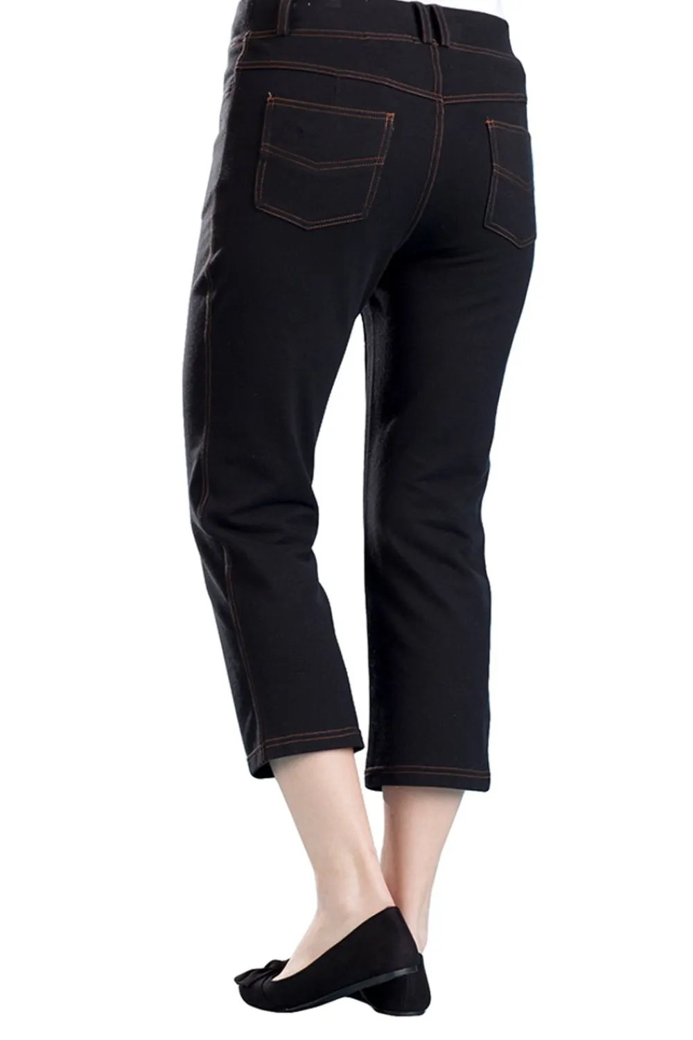 La Cera™ Pantalon Corto De Punto Elastico La Cera