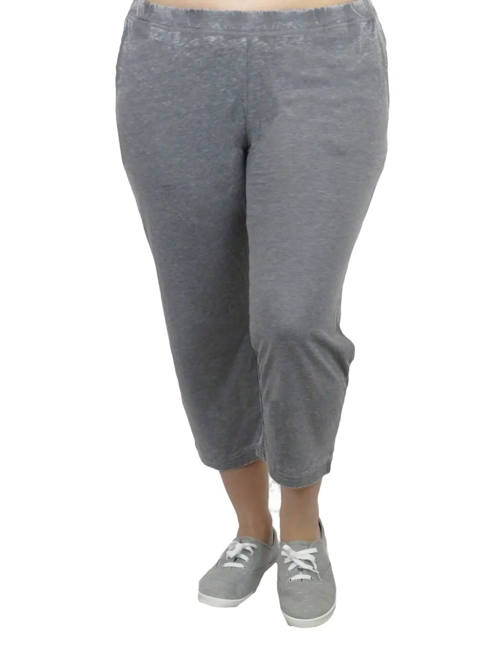 La Cera™ Pantalon Corto De Punto Suave Y Flexible - Talla Grande