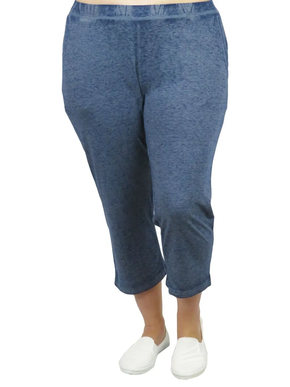 La Cera™ Pantalon Corto De Punto Suave Y Flexible - Talla Grande