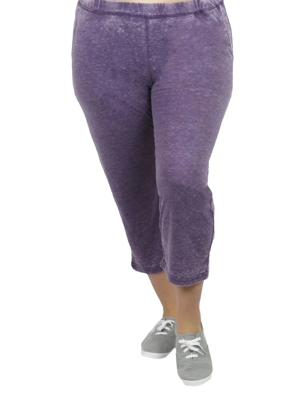 La Cera™ Pantalon Corto De Punto Suave Y Flexible - Talla Grande
