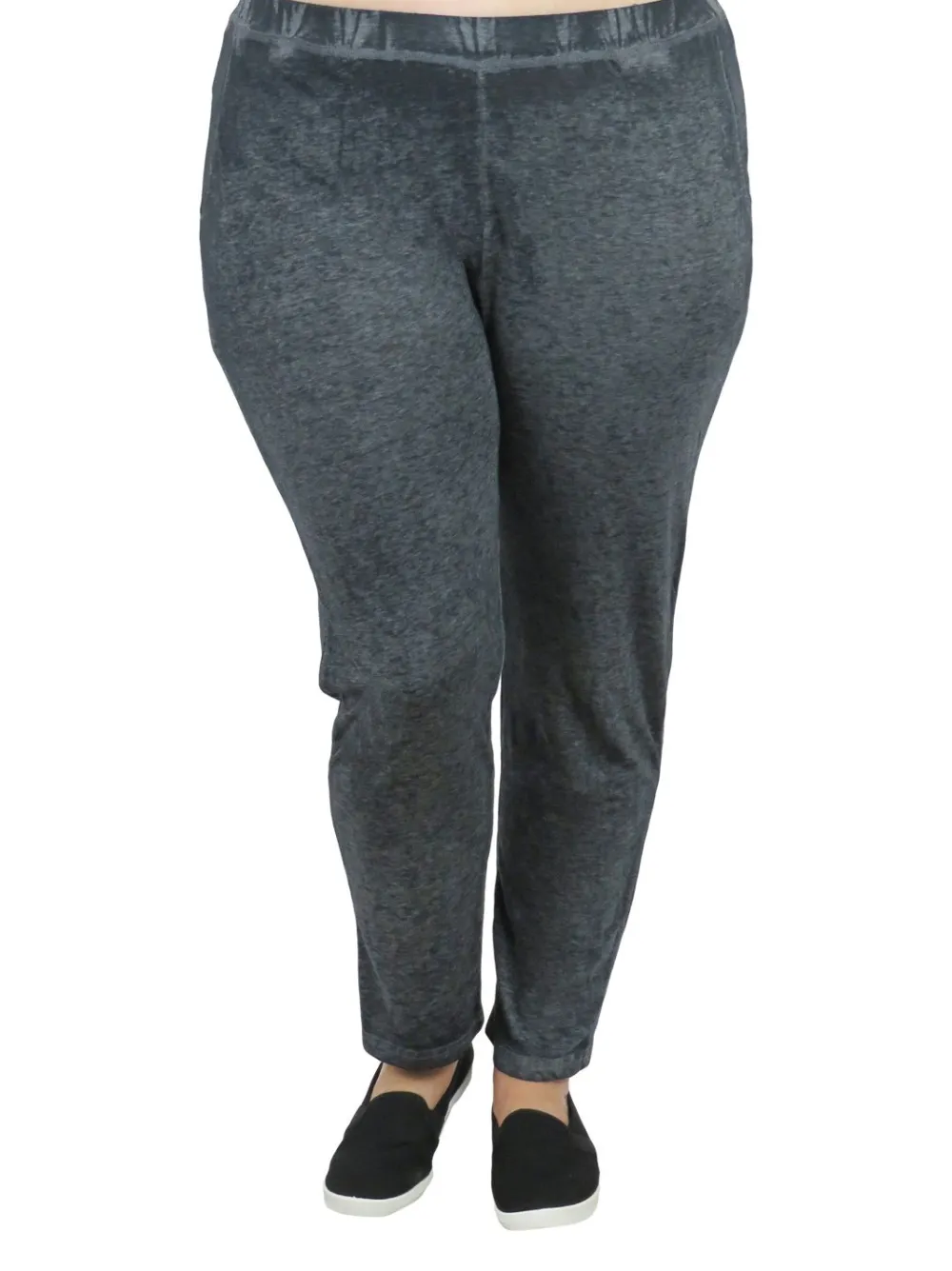 La Cera™ Pantalon De Punto Suave Y Flexible - Talla Grande