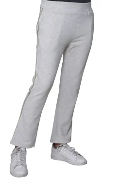 La Cera™ Pantalon De Rizo Frances Con Ribete De Rayas Tipo Esmoquin De Lurex