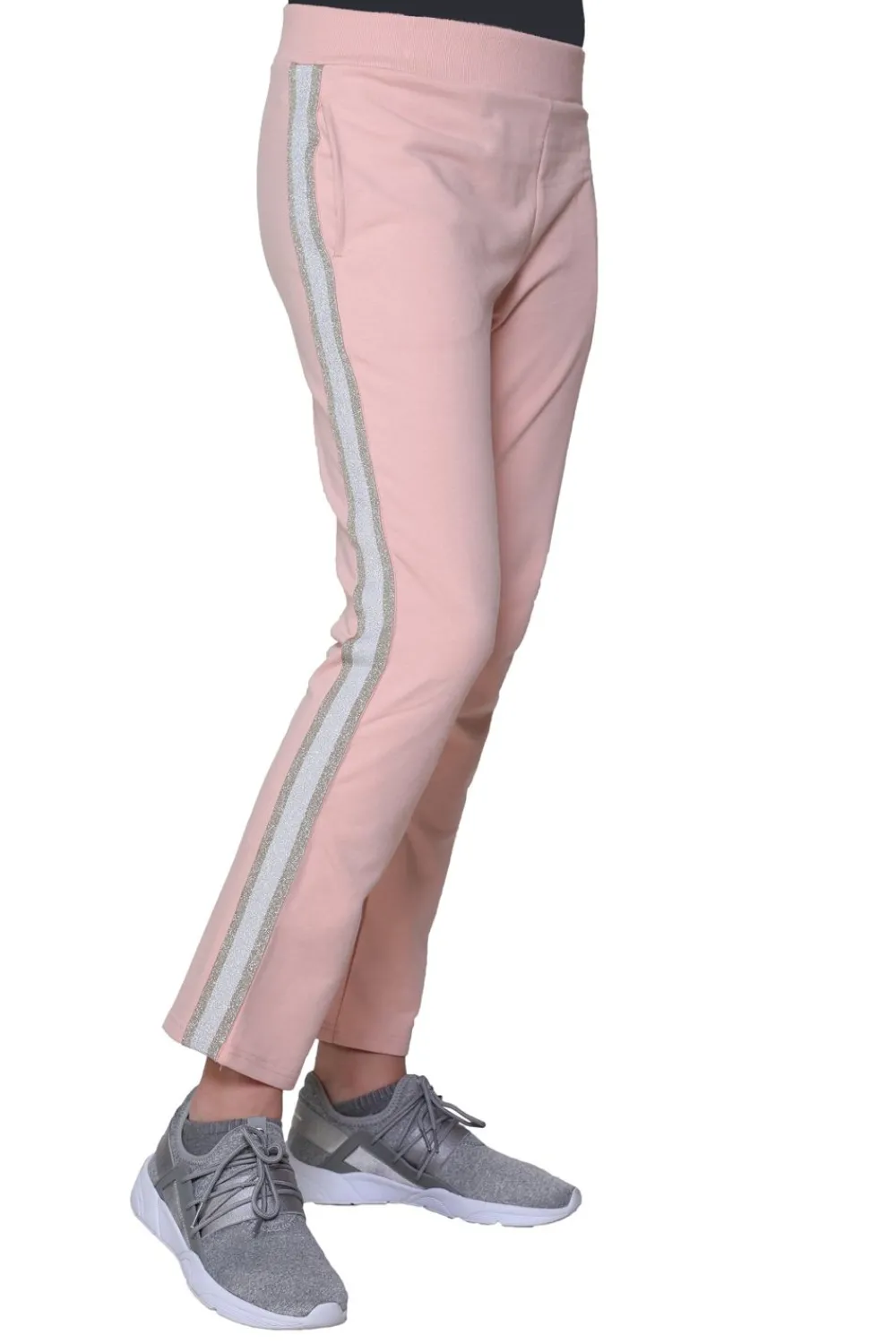 La Cera™ Pantalon De Rizo Frances De Talla Grande Con Ribete De Rayas De Esmoqu