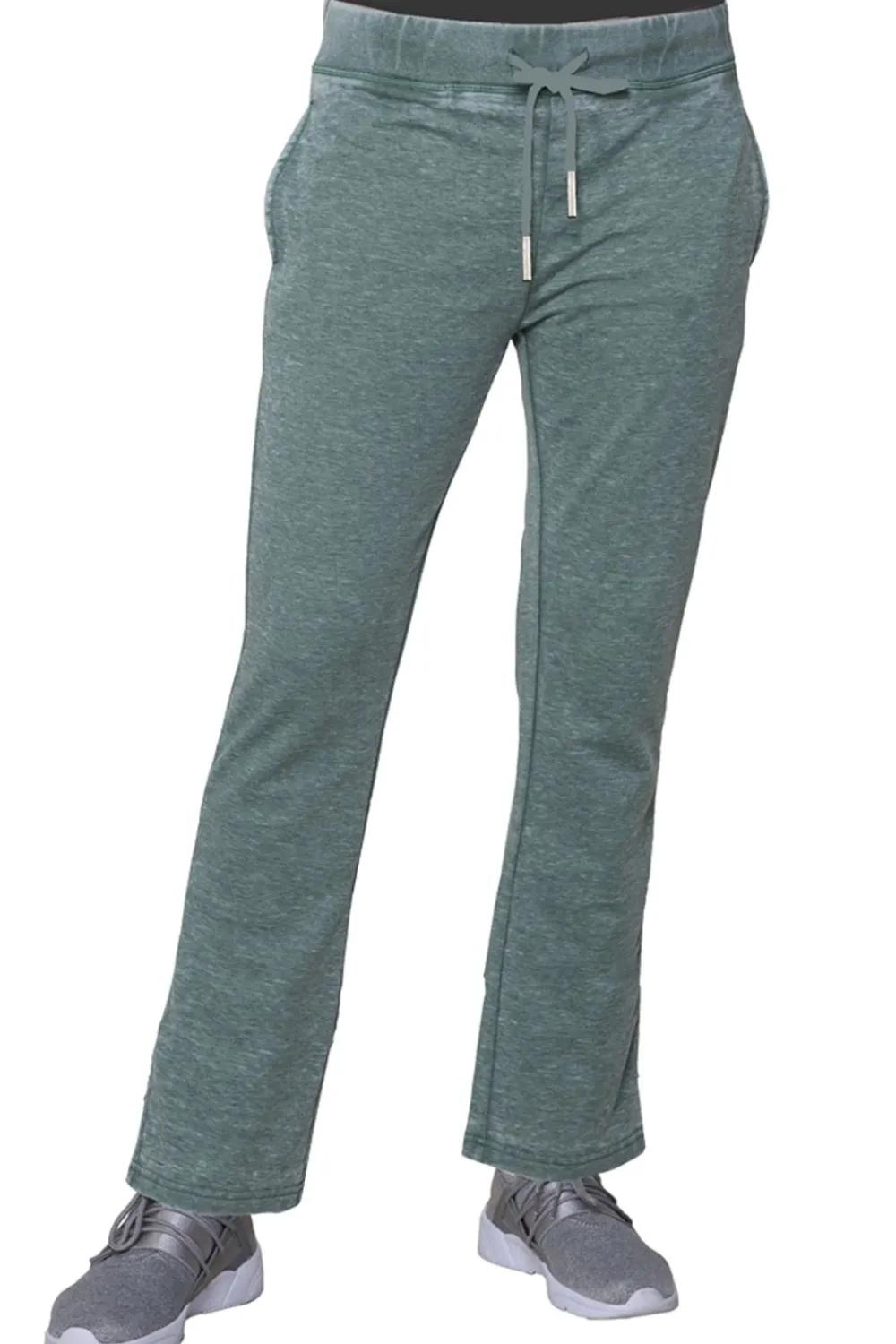 La Cera™ Pantalones De Felpa Francesa Jaspeados