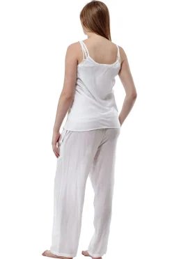La Cera™ Pijamas De Rayon Solido