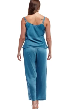 La Cera™ Pijamas De Rayon Solido
