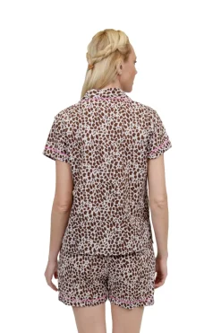 La Cera™ Pijamas De Talla Grande Con Estampado De Guepardo