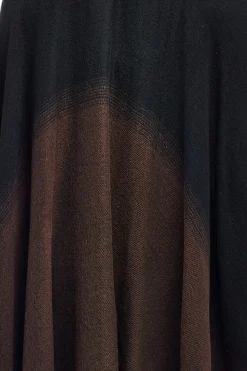 La Cera™ Poncho Tipo Chal Con Abertura Ombre De La Cera
