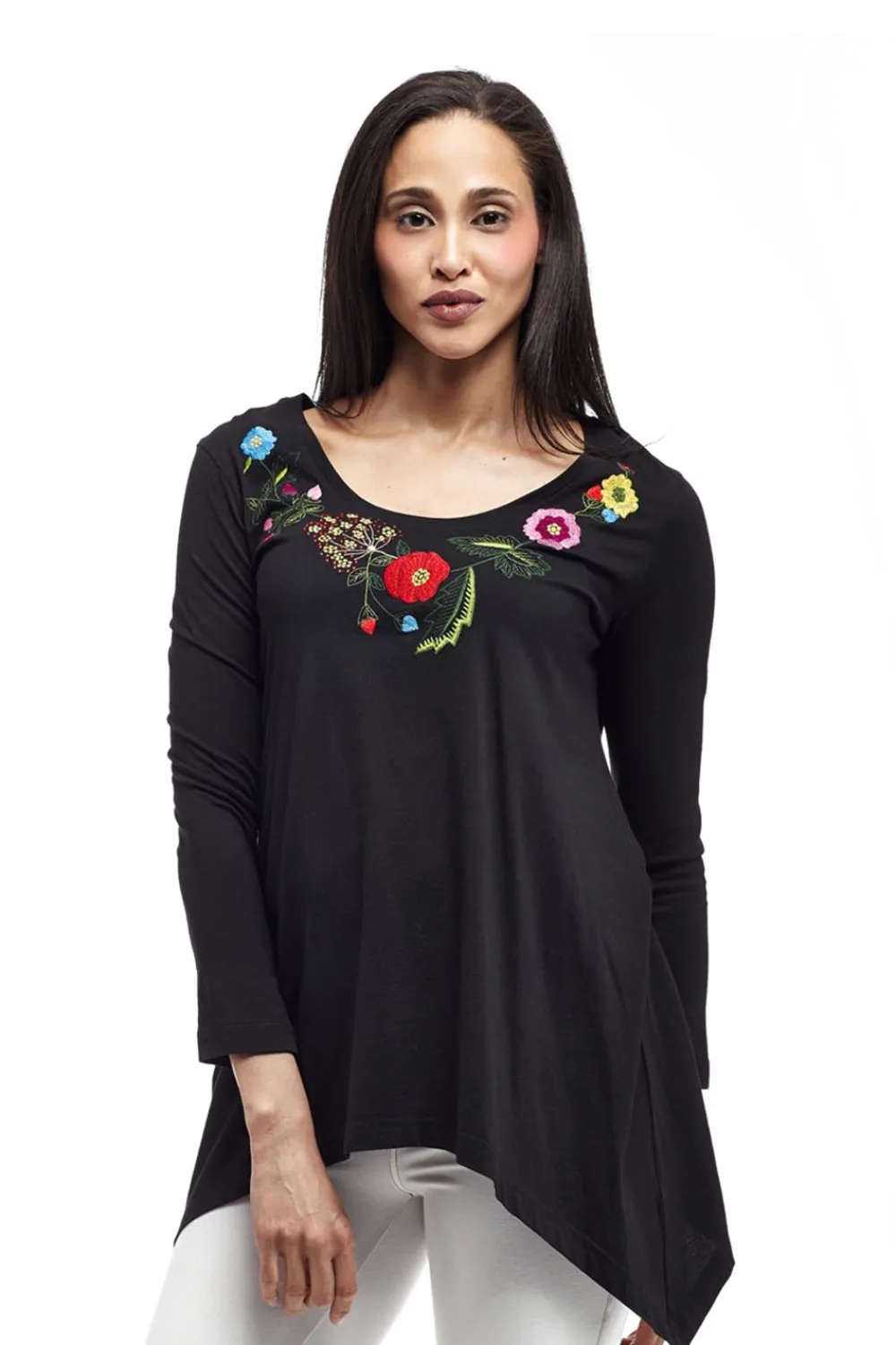 La Cera™ Top Bordado Floral La Cera