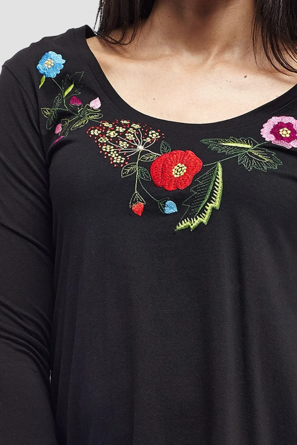 La Cera™ Top Bordado Floral La Cera